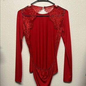 Women’s Red Bodysuit